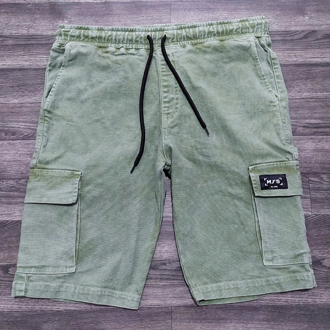 Bermuda cargo Verde- Acid wash