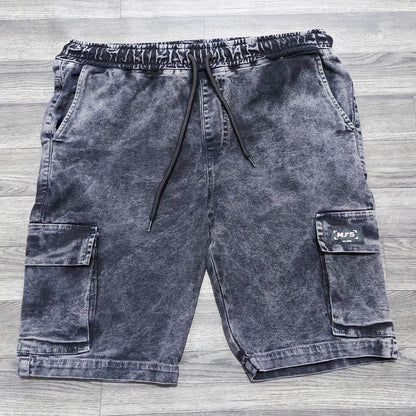 Bermuda cargo Gris oscuro - Acid wash